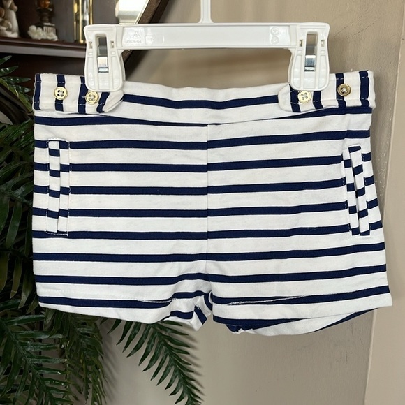 Brand New Little Lass 2-Piece Set Nautical Navy Blue Tank Top & Striped Shorts - Picture 10 of 15